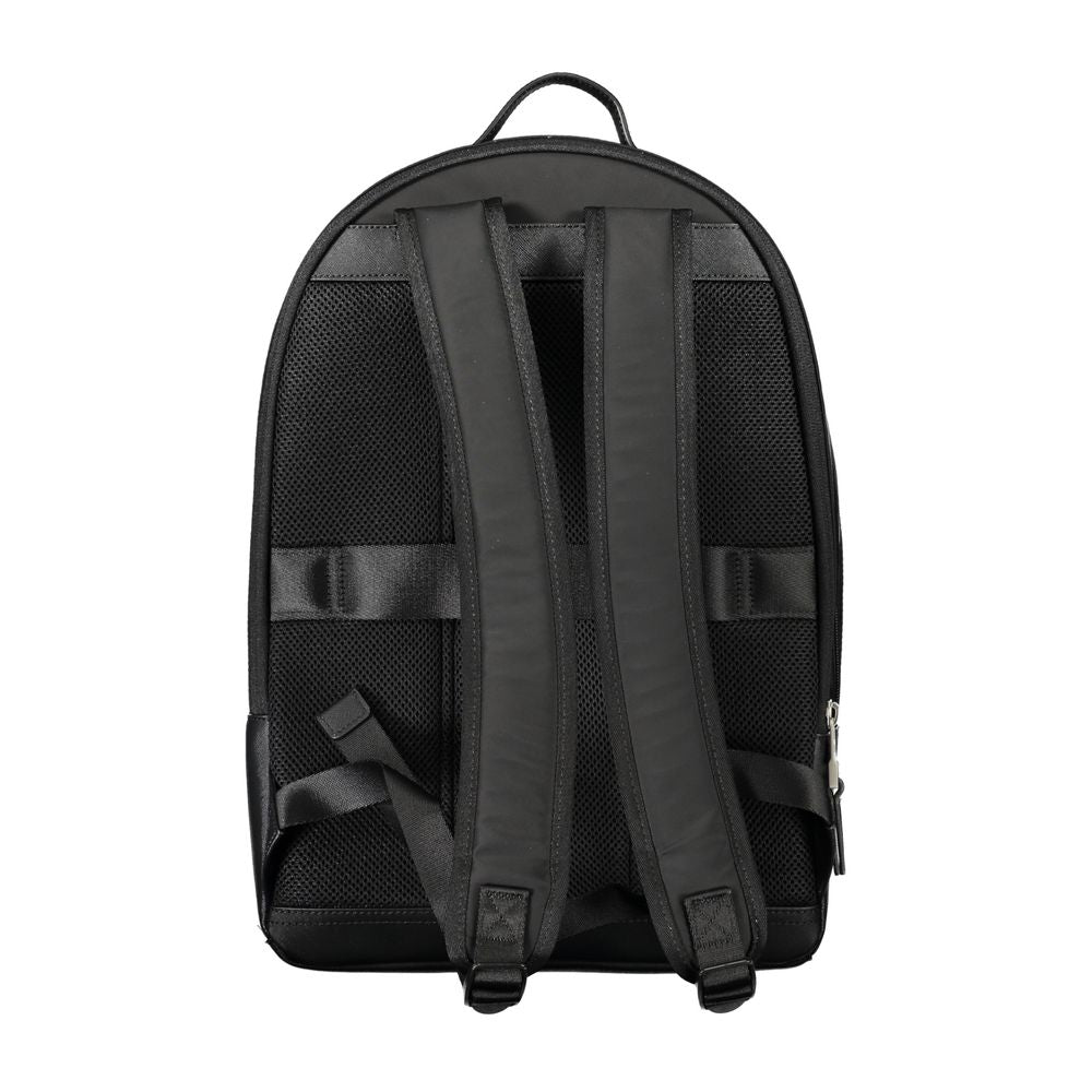 Schwarzer Polyester-Rucksack
