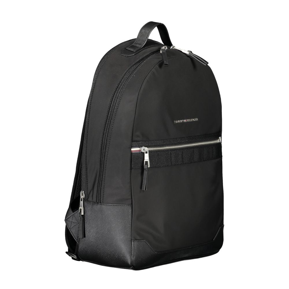 Schwarzer Polyester-Rucksack