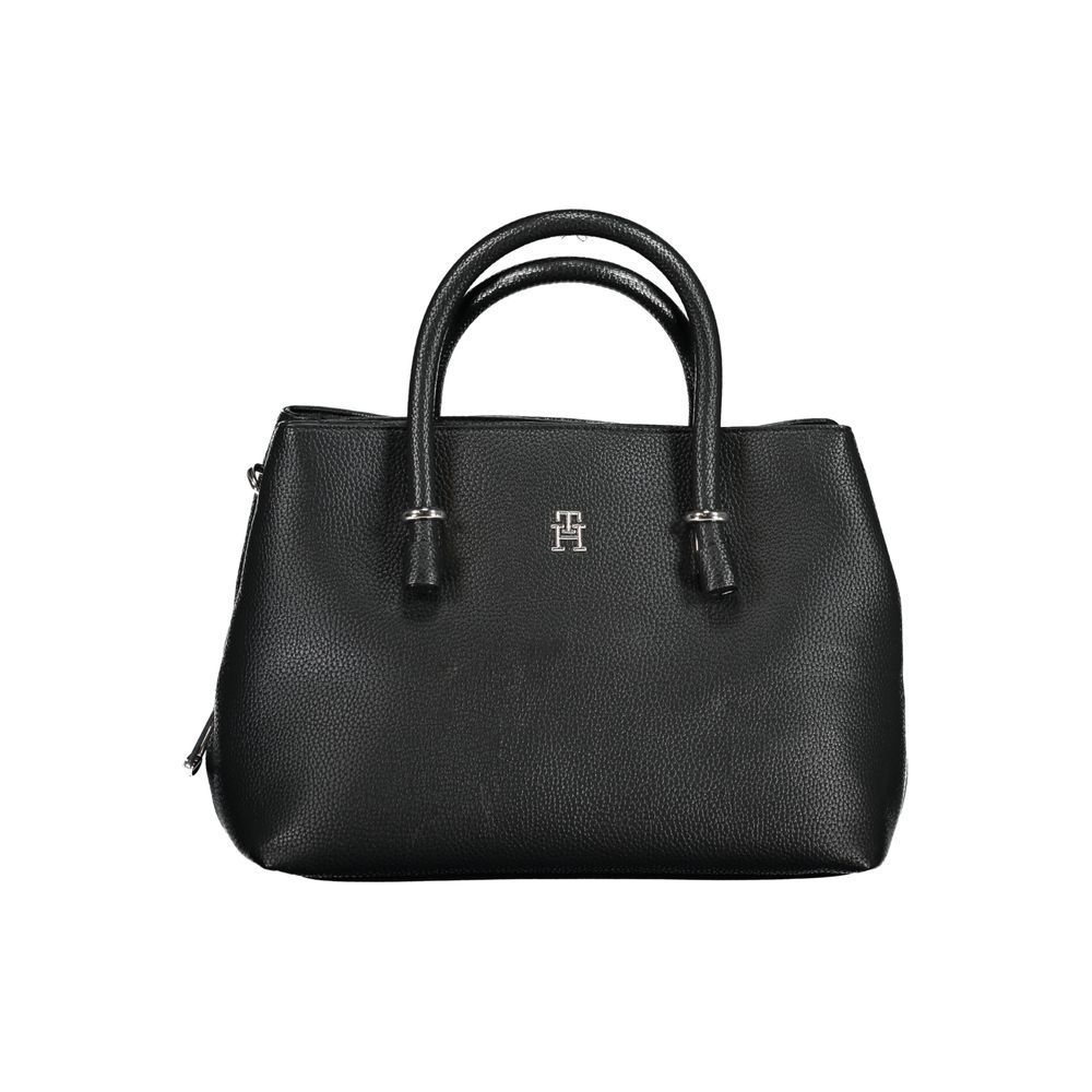 Schwarze Handtasche aus Polyethylen