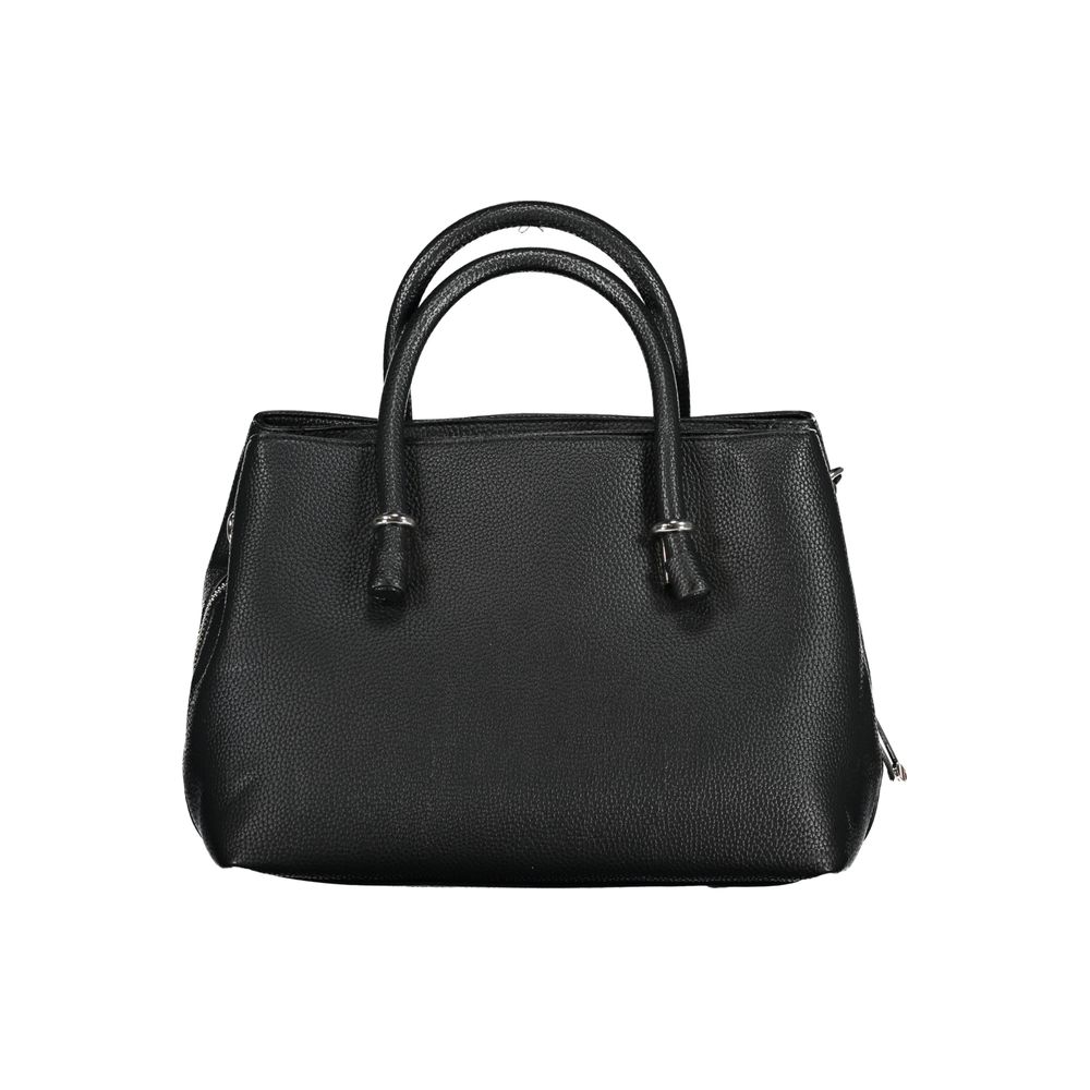 Schwarze Handtasche aus Polyethylen