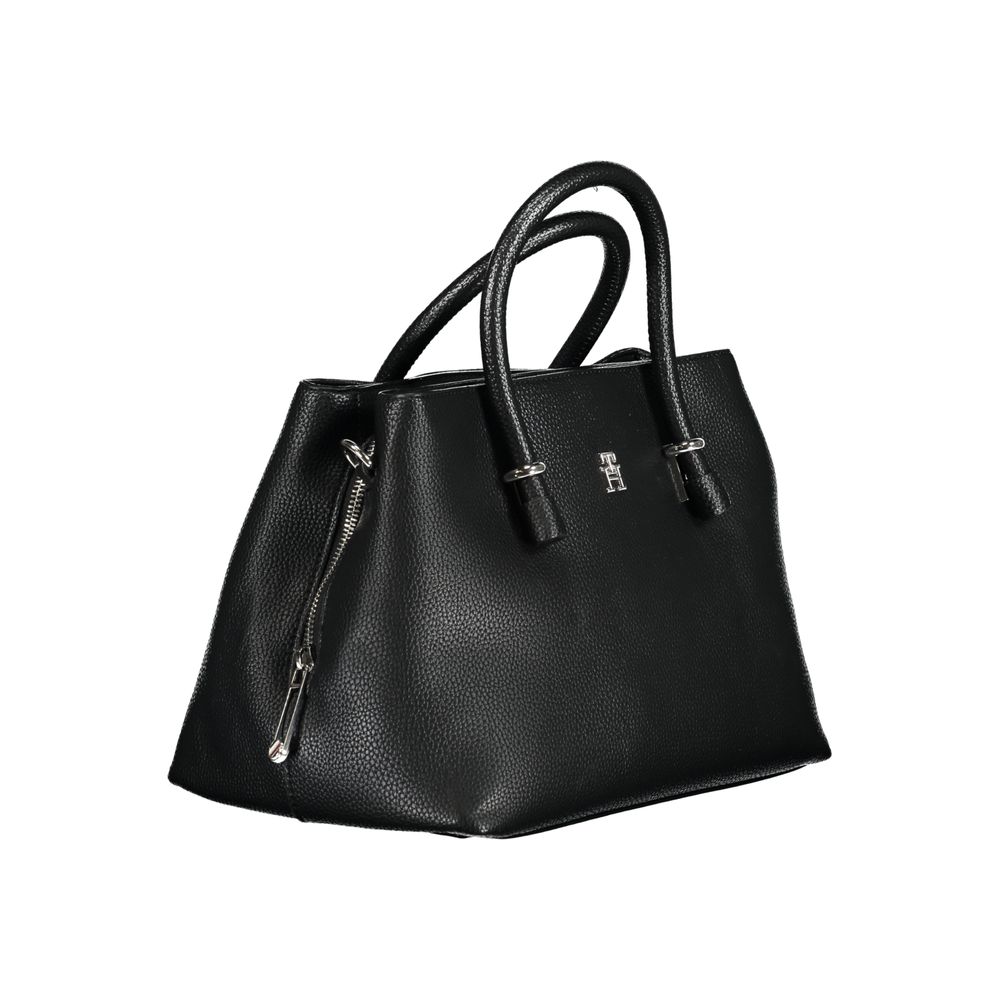 Schwarze Handtasche aus Polyethylen