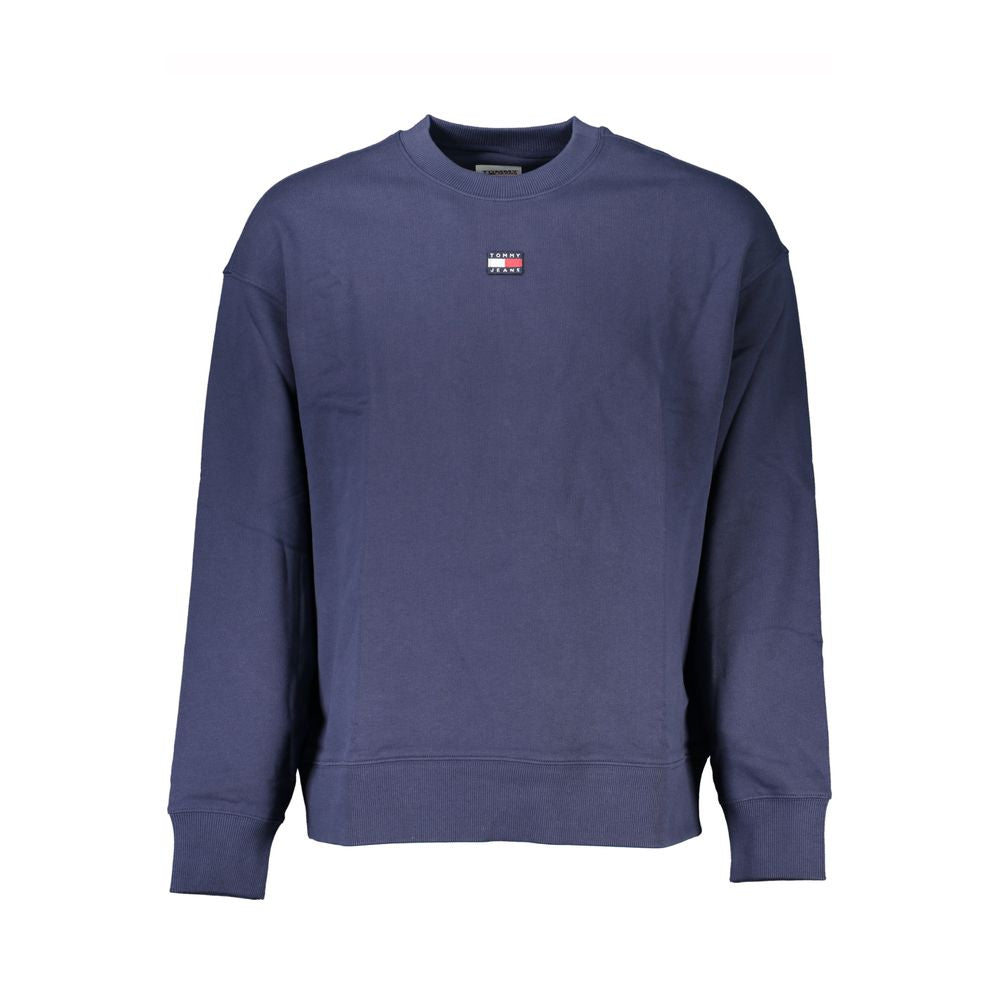 Blauer Baumwollpullover