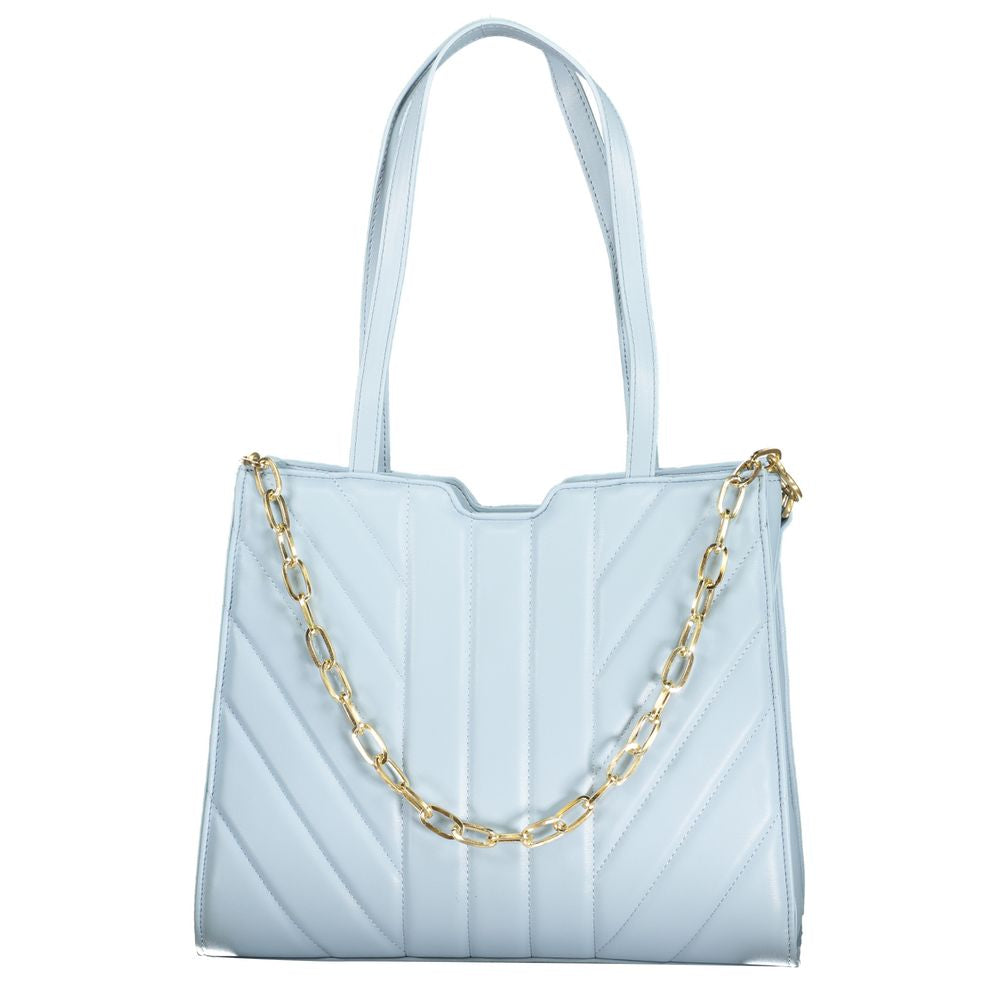 Blaue Handtasche aus Polyethylen