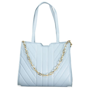 Blaue Handtasche aus Polyethylen