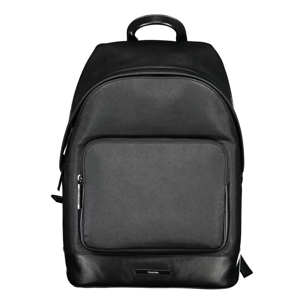Schwarzer Polyester-Rucksack