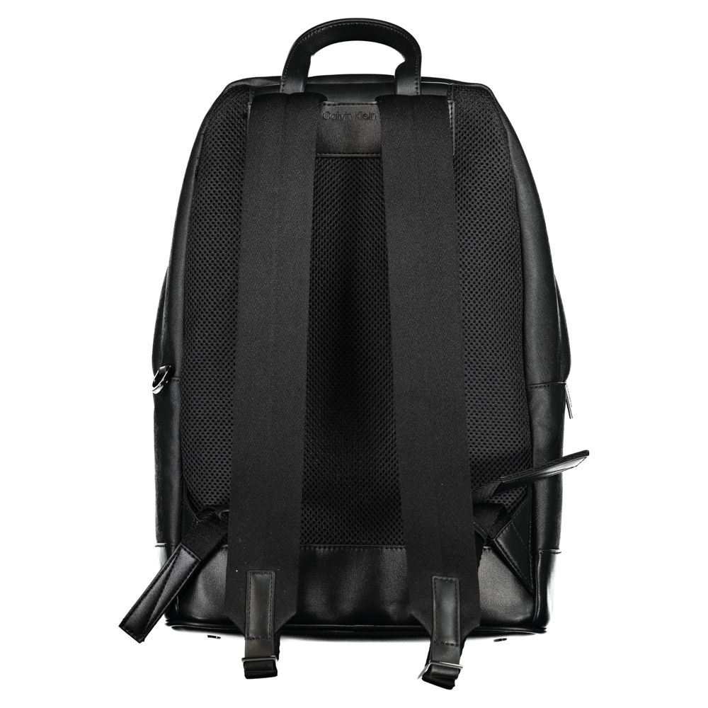 Schwarzer Polyester-Rucksack