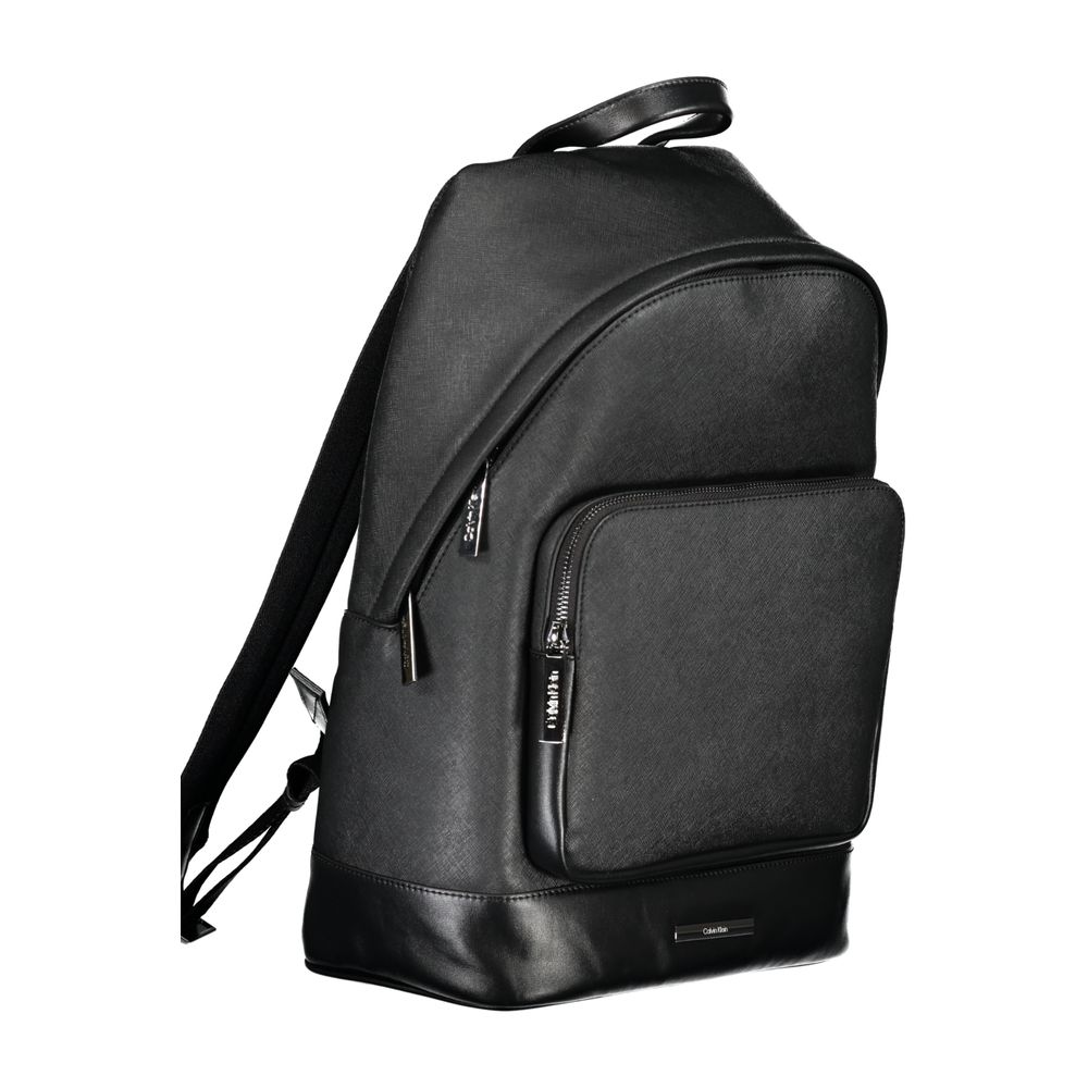 Schwarzer Polyester-Rucksack