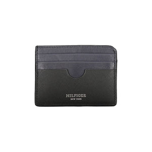 Schwarze Lederbrieftasche
