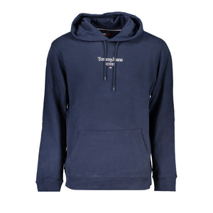 Blauer Baumwollpullover