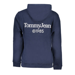 Blauer Baumwollpullover