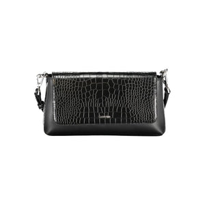 Schwarze Polyester-Handtasche