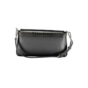Schwarze Polyester-Handtasche