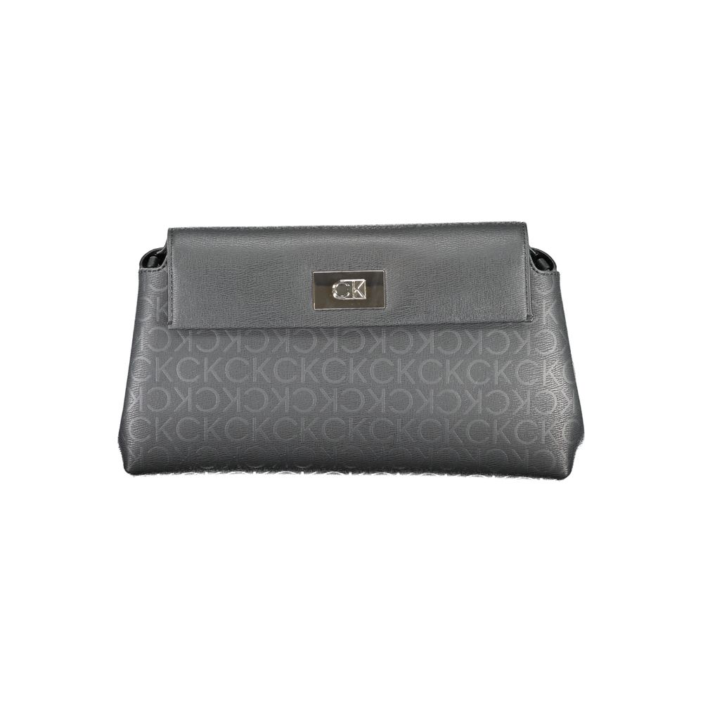 Schwarze Polyester-Handtasche