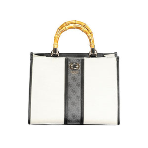 Schwarze Baumwollhandtasche