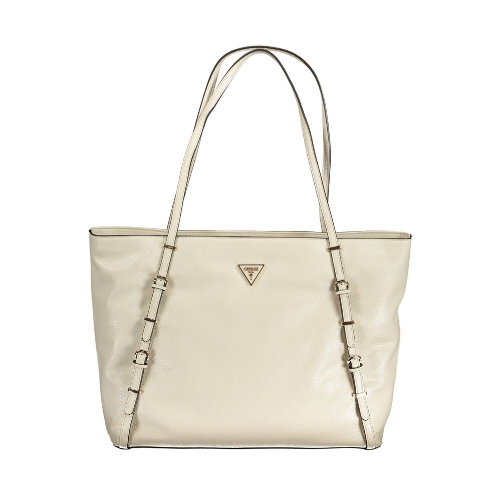 Beige Polyethylen-Handtasche