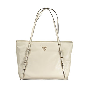 Beige Polyethylen-Handtasche
