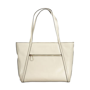 Beige Polyethylen-Handtasche
