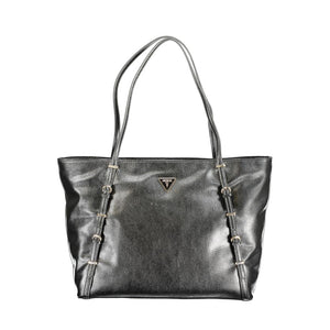 Schwarze Handtasche aus Polyethylen