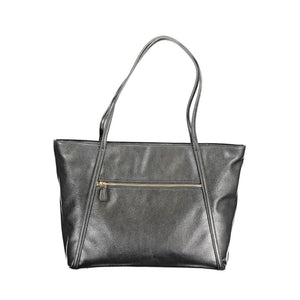 Schwarze Handtasche aus Polyethylen