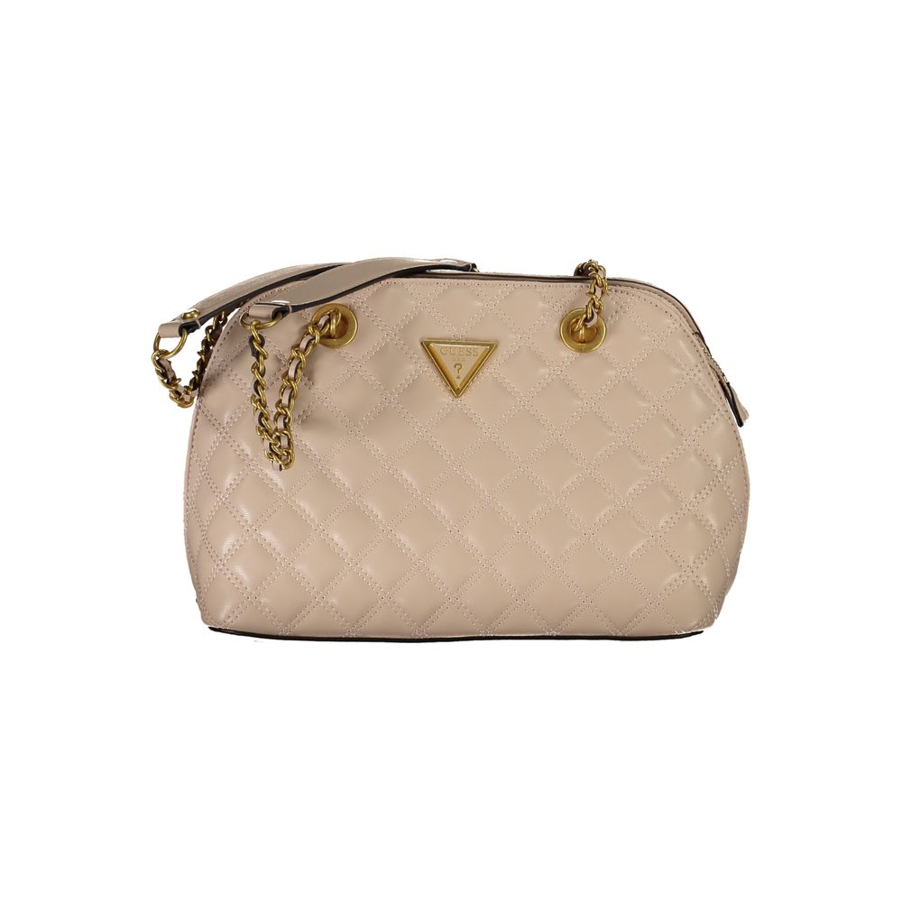 Beige Polyethylen-Handtasche