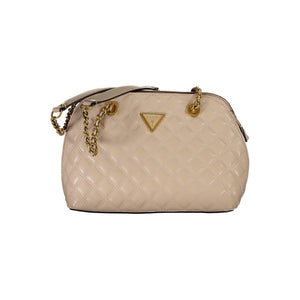 Beige Polyethylen-Handtasche