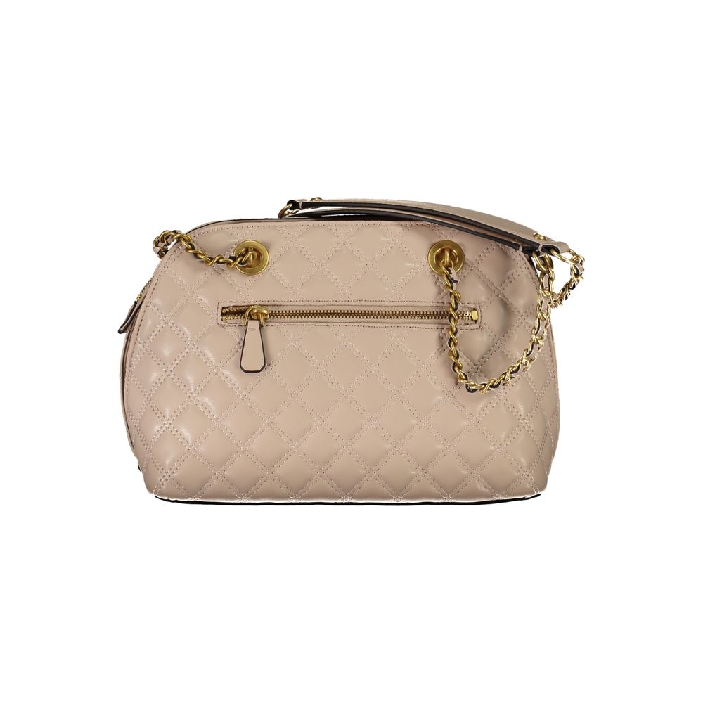 Beige Polyethylen-Handtasche