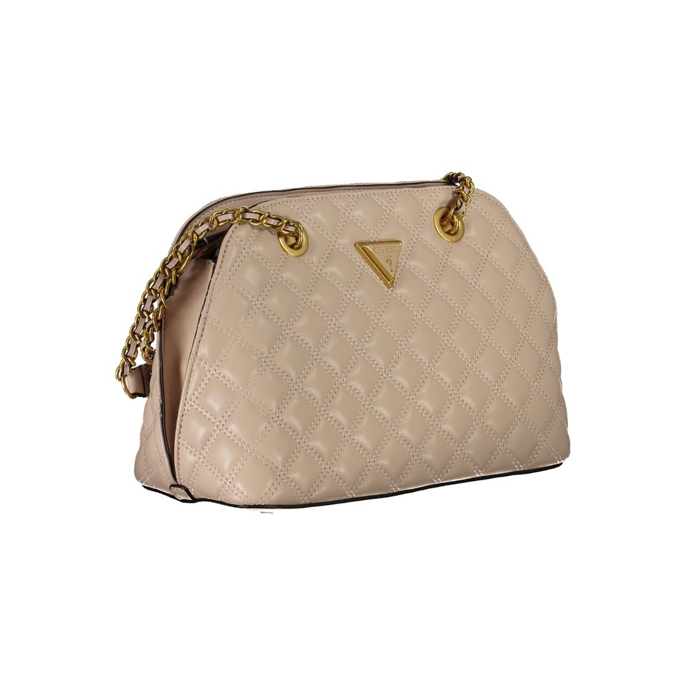 Beige Polyethylen-Handtasche