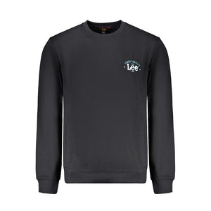Schwarzer Baumwollpullover