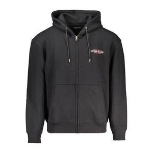 Schwarzer Baumwollpullover