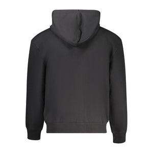 Schwarzer Baumwollpullover