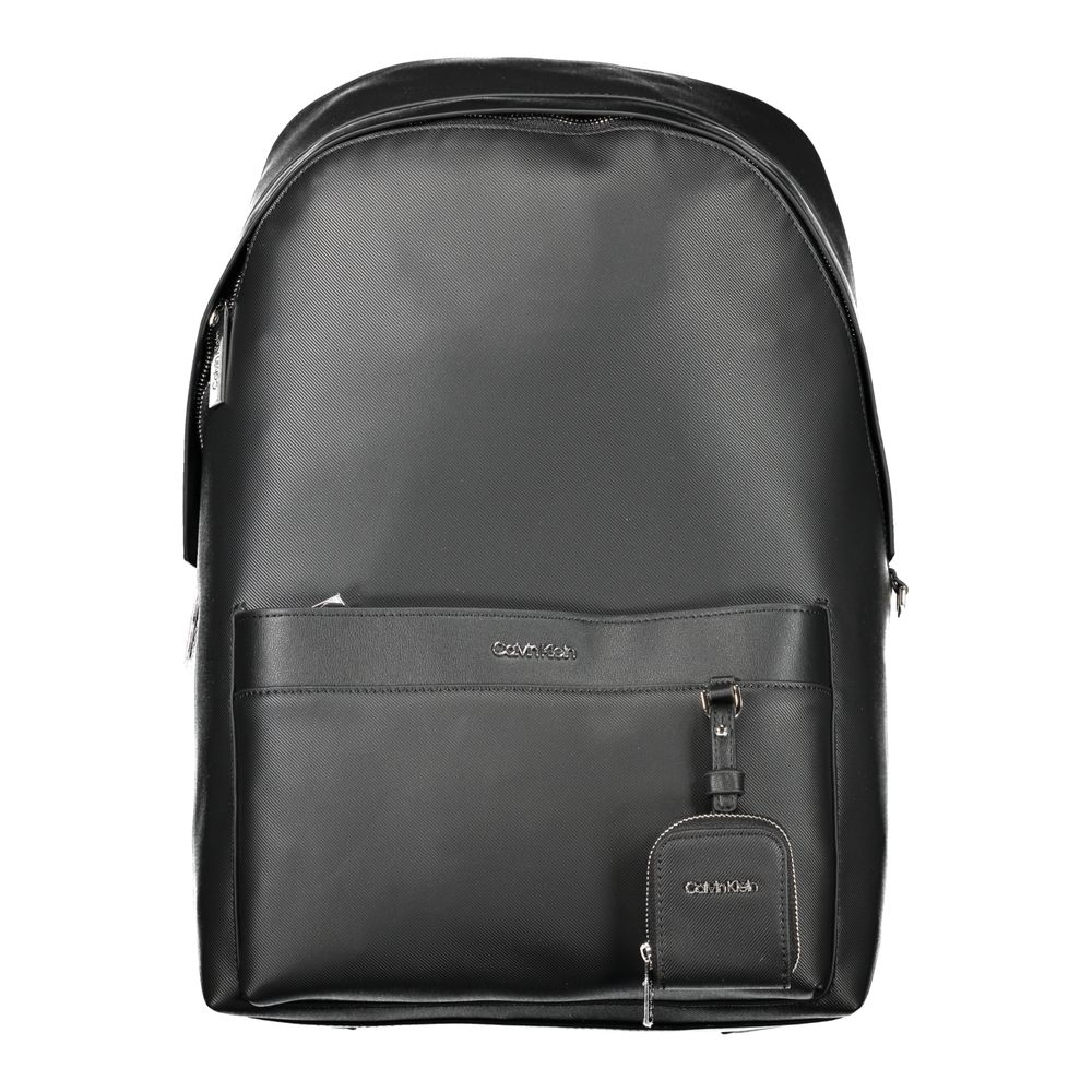 Schwarzer Polyester-Rucksack