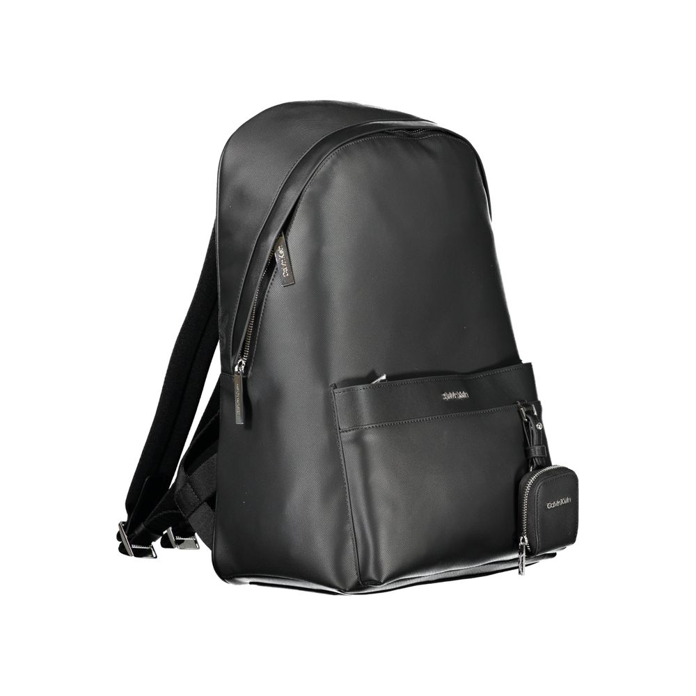 Schwarzer Polyester-Rucksack