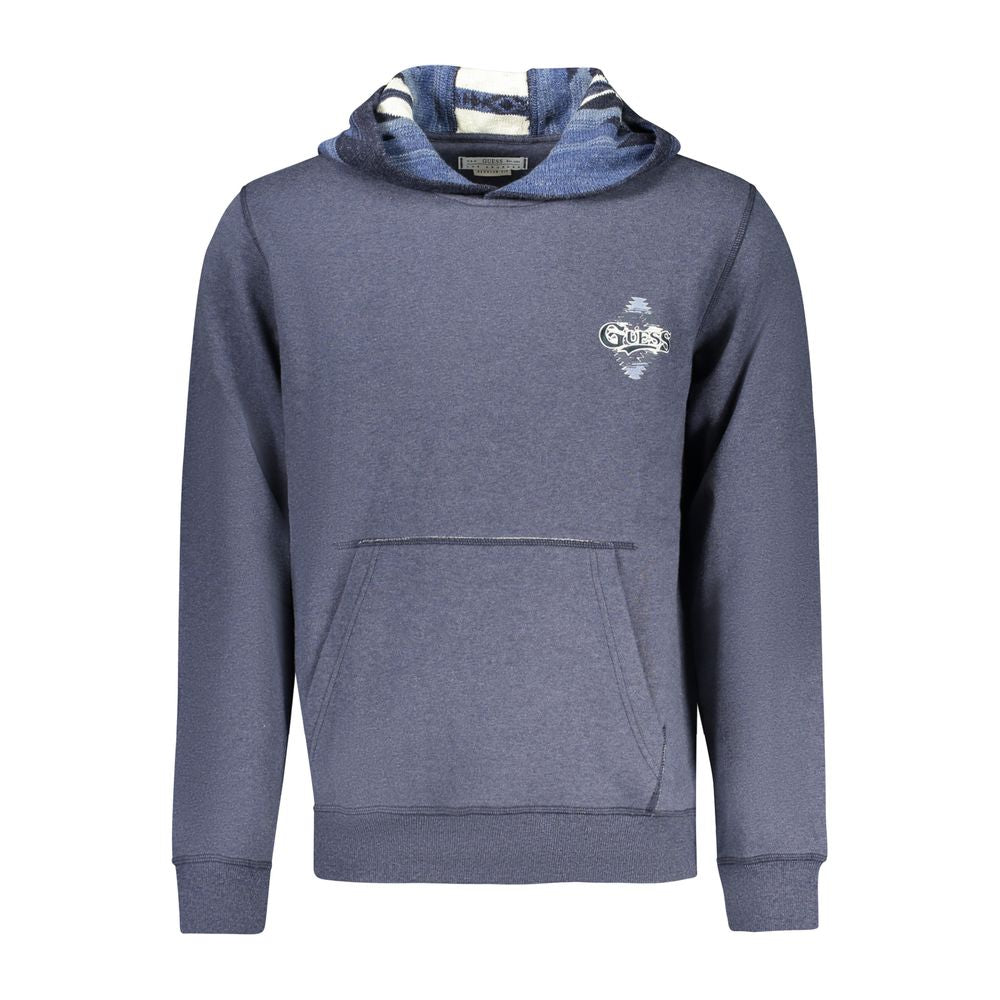 Blauer Baumwollpullover