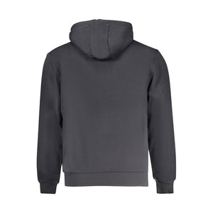 Schwarzer Baumwollpullover