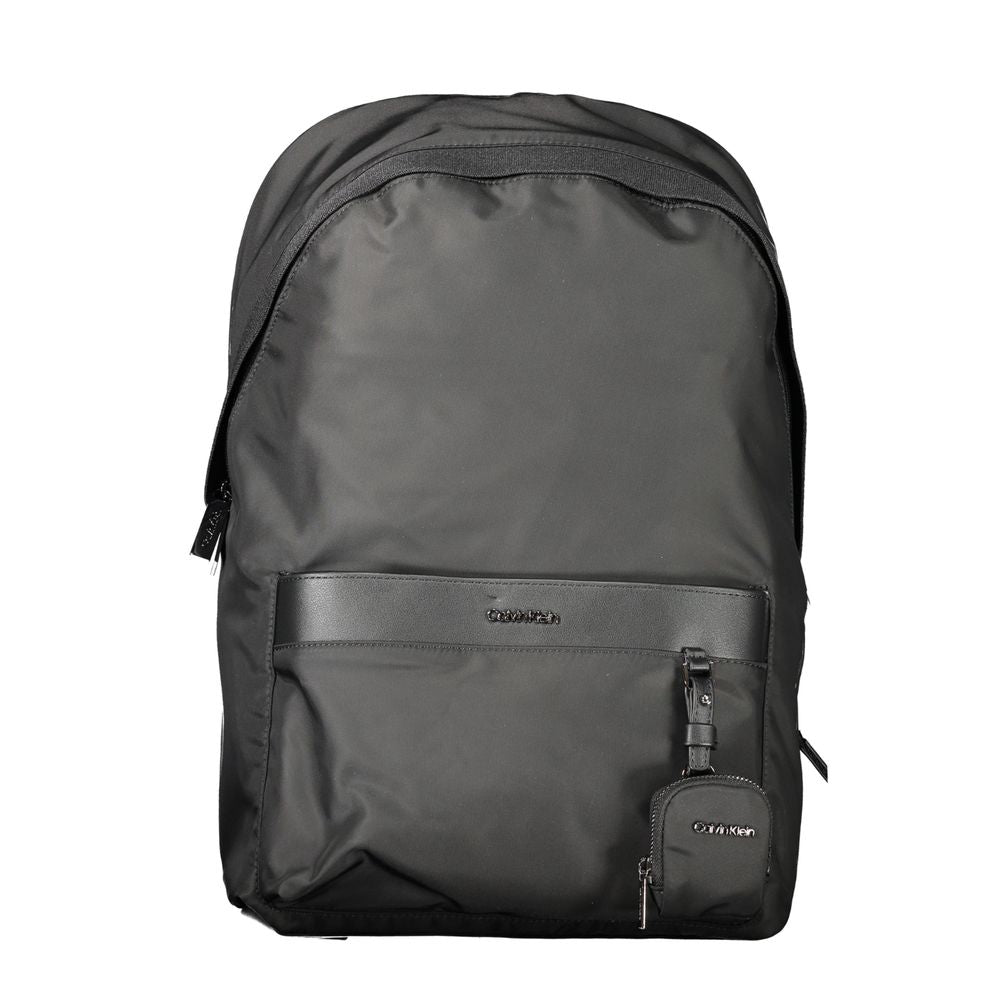 Schwarzer Polyester-Rucksack