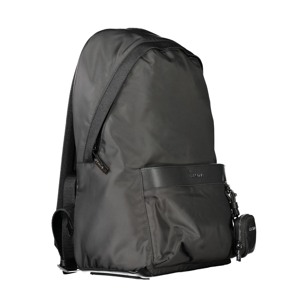 Schwarzer Polyester-Rucksack
