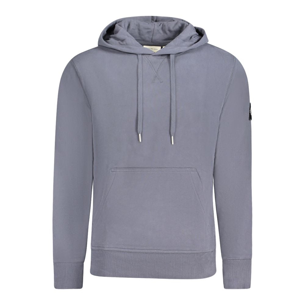 Blauer Baumwollpullover