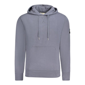 Blauer Baumwollpullover