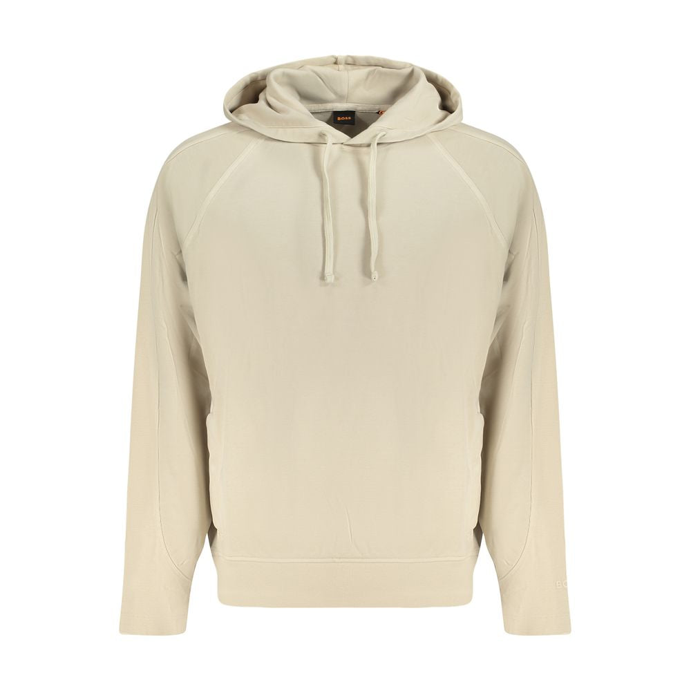 Beigefarbener Baumwollpullover