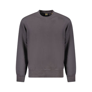 Schwarzer Baumwollpullover