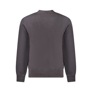 Schwarzer Baumwollpullover