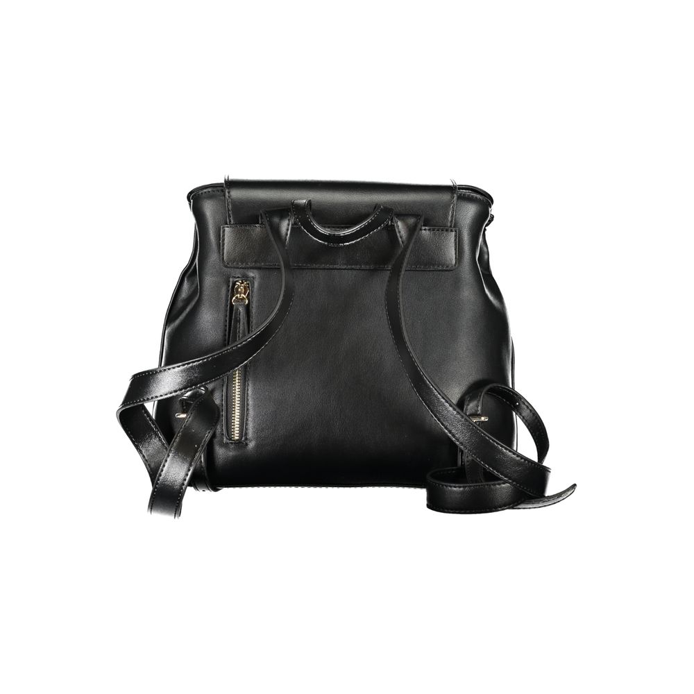 Schwarzer Polyethylen-Rucksack