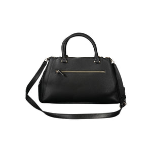 Schwarze Handtasche aus Polyethylen