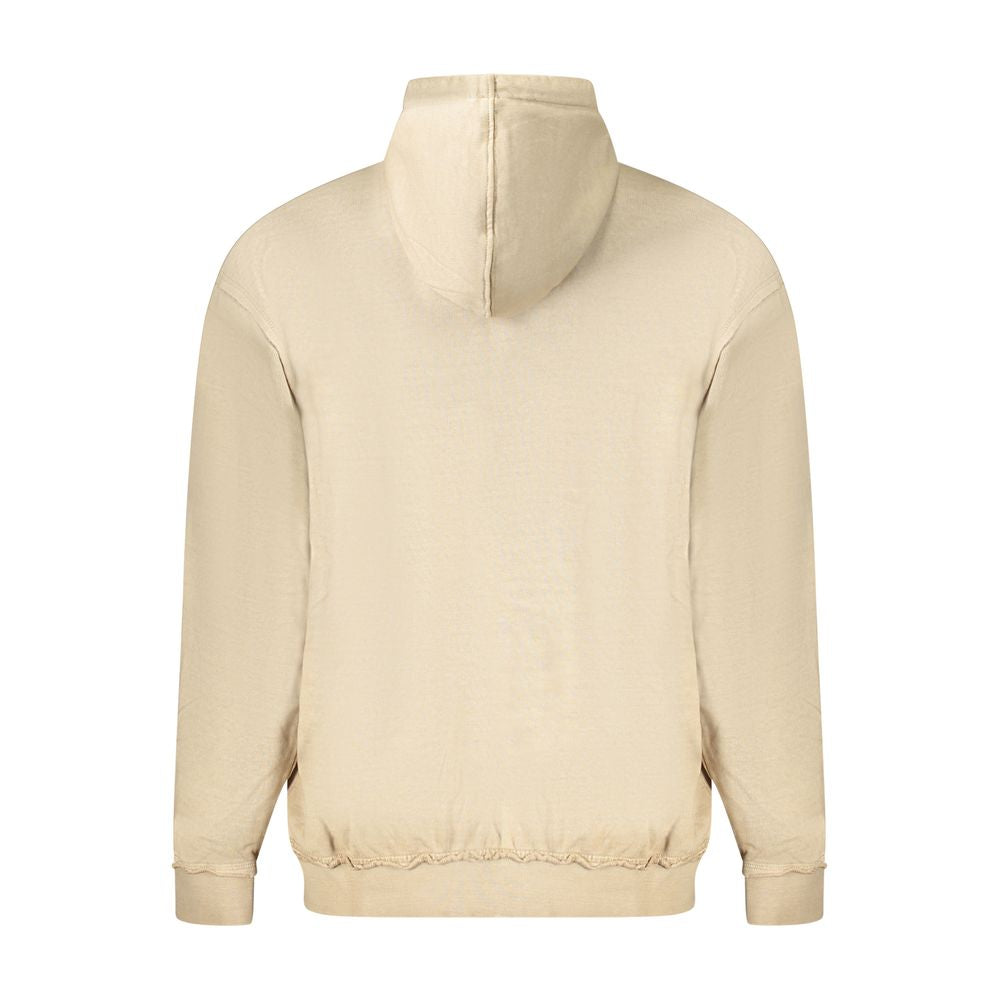 Beigefarbener Baumwollpullover