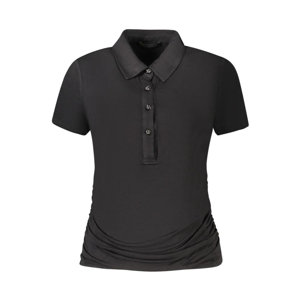 Schwarze Viskose-Tops und T-Shirts