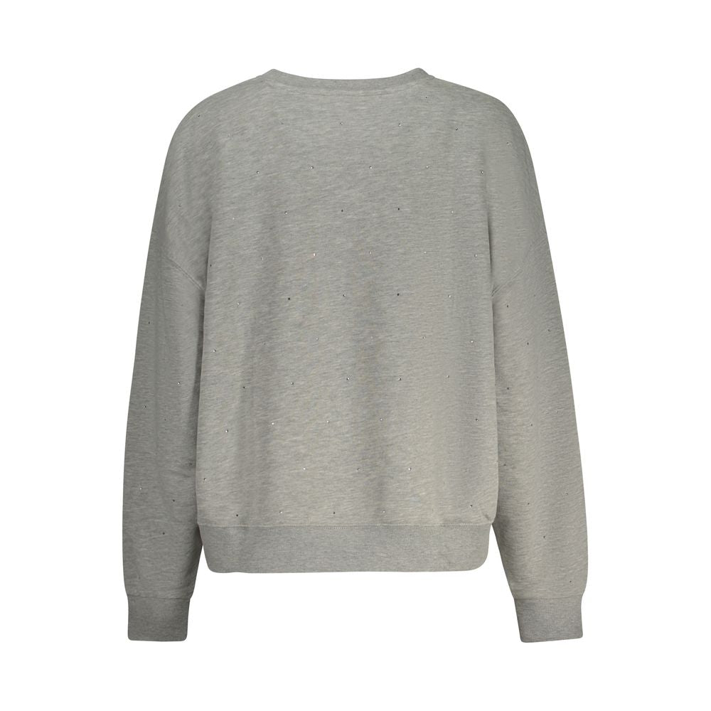 Grauer Baumwollpullover
