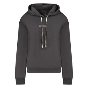 Schwarzer Baumwollpullover