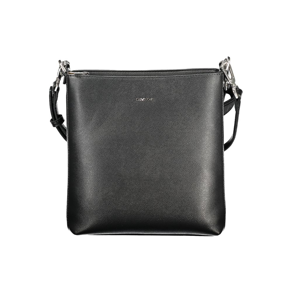 Schwarze Polyester-Handtasche