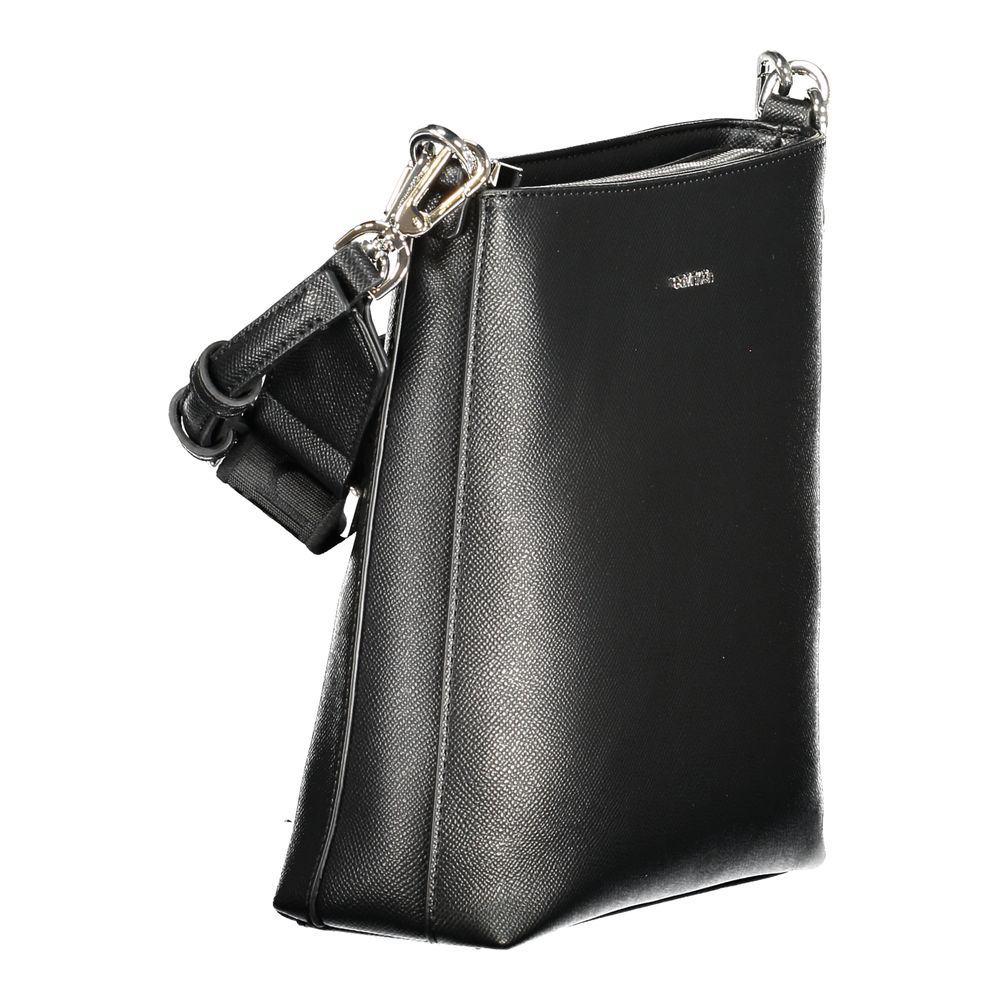Schwarze Polyester-Handtasche
