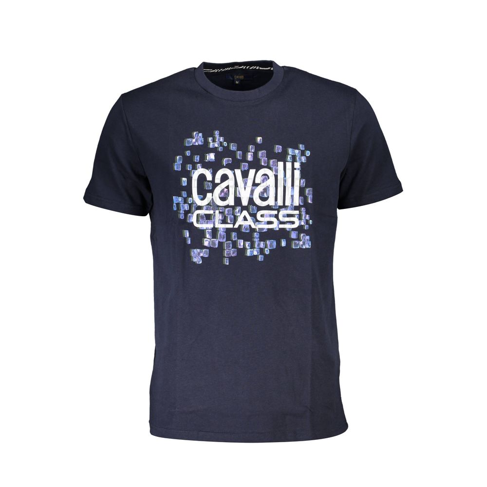 Blaues Baumwoll-T-Shirt